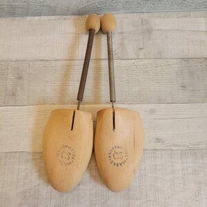 Vintage Salamander Wooden Shoe Stretchers With Metal Springs - 12 Inches
